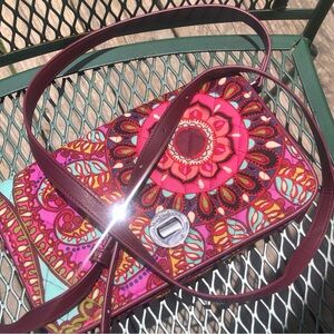 Vera Bradley Pink Floral Paisley Crossbody